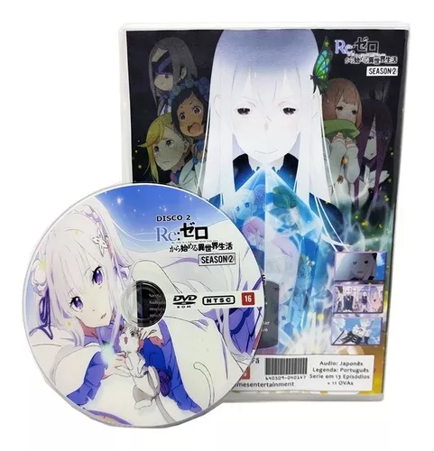 Box Dvd Konosuba Kono Subarashii + Re: Zero Dublado + Filmes