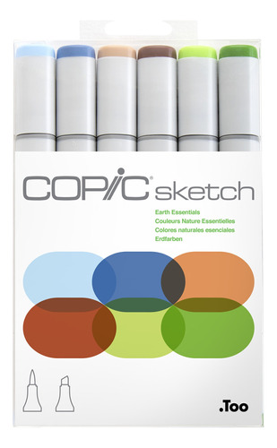 Sketch Set De 6 Colores Earth Essentials