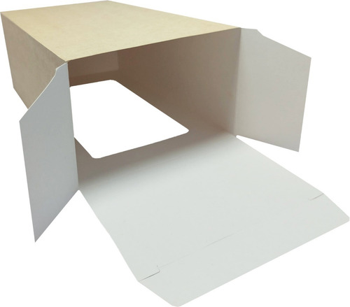 Caja Para Set Matero Mat3 Con Ventana X 10u Blanco Madera
