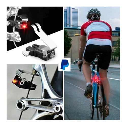 Imagen 1 de 4 de Led Rojo Trasero Luz Freno Para Bicicleta De Ruta
