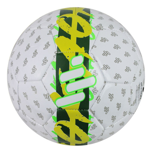 Balón De Fútbol Cosido A Maquina N°4 Oka Pro 5.0 Color Blanco/Verde