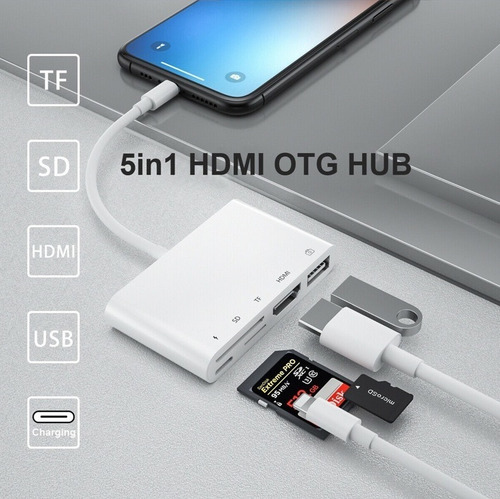 Imagen 5 de 8 de Adaptador Lightning iPhone iPad iPod Ios Digital 1080 Hdmi