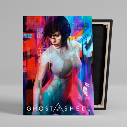 Cuadro Ghost In The Shell Cine Canvas Con Bastidor 60x40 Cm