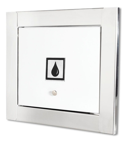 Caixa Correio 23 Prof Inox Carta Branca Preta Visor Água Luz