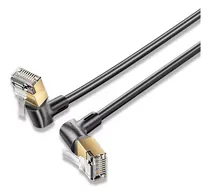 Comprar Cable De Red 360° Vention - Cat8 Stp Certificado - 1.5 Metros Negro - Angulo 90° Conector Con Rotacion 360° - Premium Patch Cord 10gbps - 2000 Mhz - Rj45 - Internet \u002F Modem \u002F Router \u002F Servidor - Iklbg
