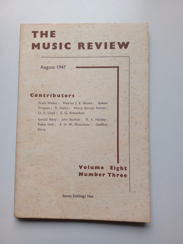 The Musical Review. Essex. 40 Números. 1947 A 1957.