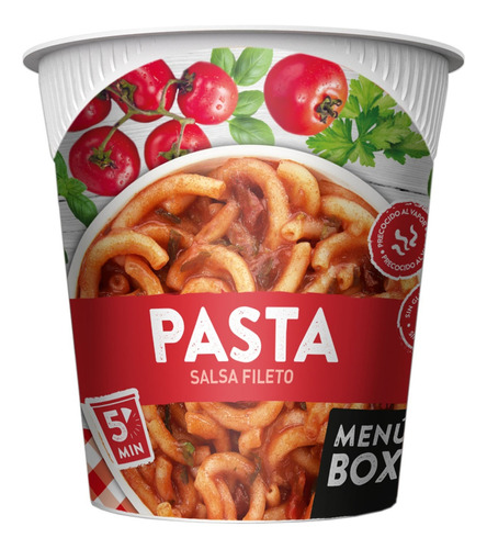 Pasta Lista Pasta Box Con Salsa Fileto 64 Grs En 3 Pasos