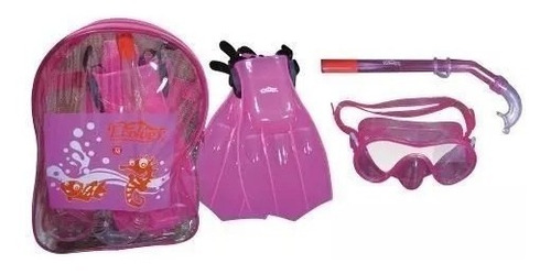 Morral Chapaleta Careta Y Snorkel Set Juguetes Niños Ecology