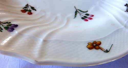 Monijor62-antigua Coleccion Plato Richard Ginori Flores Frut (Usado)