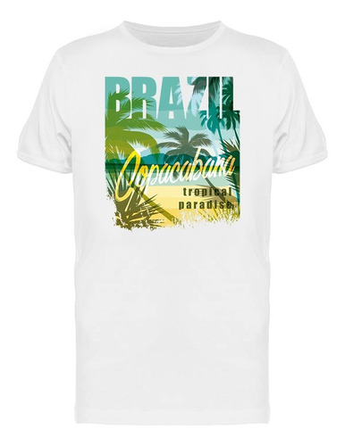 Playera Frase Paraíso Tropical De Brasil
