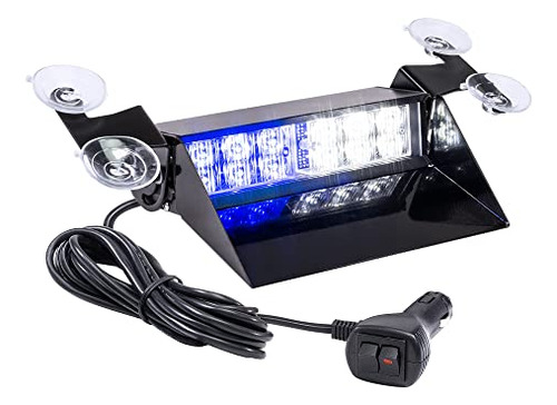 Solarblast Sbwl26 12w Blue White Led Strobe Dash Light [32 F