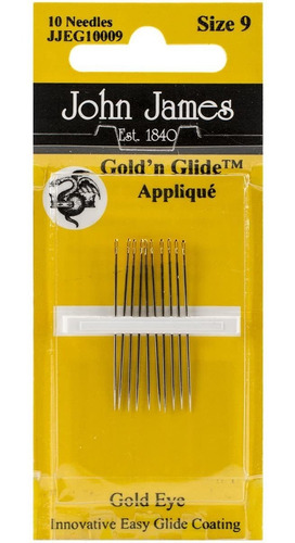 Colonial Needle Gold'n Glide - Agujas De Mano Con Apliques (