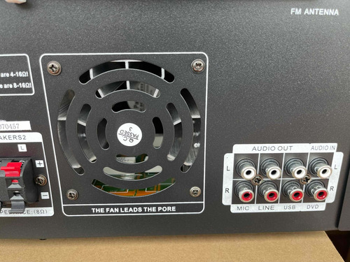 Imagen 3 de 6 de Amplificador De Sonido Audio Sound 1200watts Bluetooth