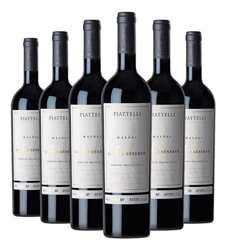 Vino Piattelli Malbec Gran Reserva Caja X 6 X 750ml Mendoza