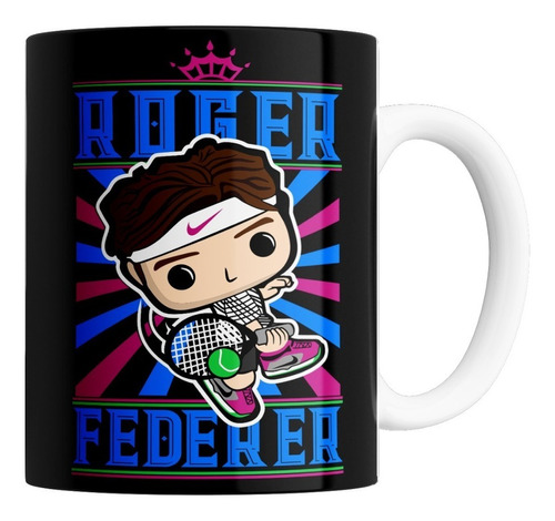 Taza De Cerámica - Roger Federer (funko Pop)