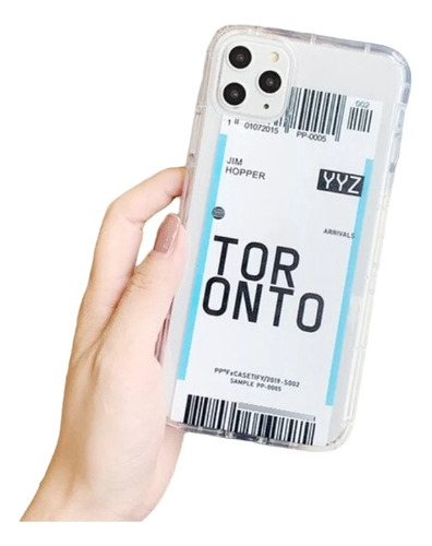 Funda Boleto Avión Air Ticket Toronto Canadá + Mica 9h