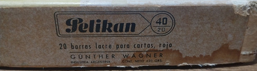 Antigua Caja De Lacre Para Sellar Pelikan. Años 70. (Usado)