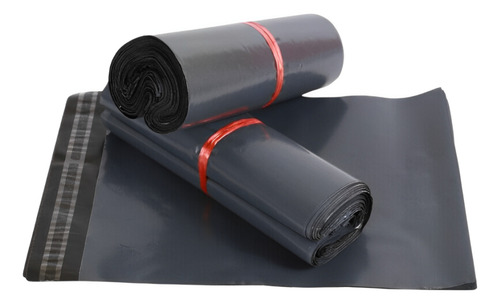 Saco Plastico Correios Sedex 15x20 100 Uni Cinza Lacre Cinza-escuro