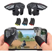 Comprar Gatillos Celular Sarafox F6 Con 4 Botones + Dedales Gamer