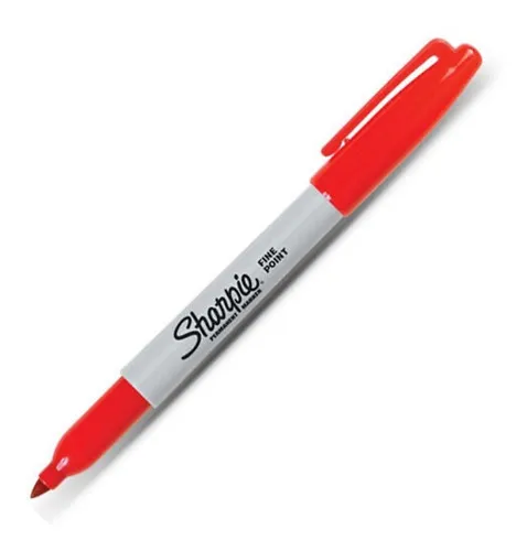 comprar Marcador Permanente Sharpie, Punta Fina, Rojo X Unidad