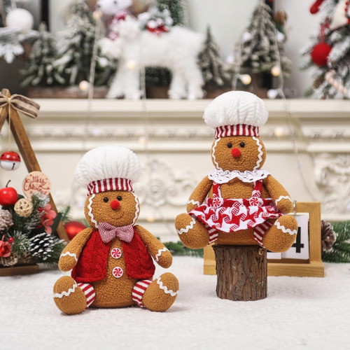 Bonecas De Pelúcia De Gengibre De Natal Para Meninos E Menin