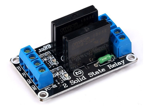 Modulo Relay 5v 2 Canales Estado Sólido Ssr 240v Ac Gtia