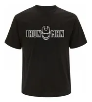 Comprar Remera Adulto Iron Man Brilla En La Oscuridad 100% Algodón