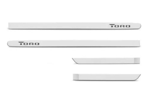 Jogo Friso Lateral Fiat Toro 2016 A 2019 Branco Ambiente