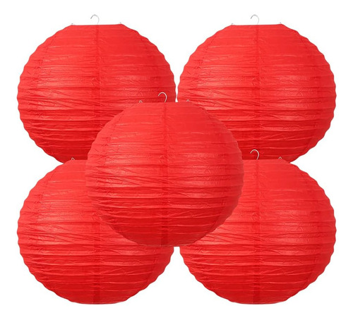 Linternas De Papel De Estilo Chino, Juego De 5, Adecuad...