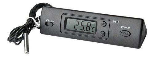 -1 Termómetro For Coche Con Pantalla Lcd C/f Y Sensor De Te