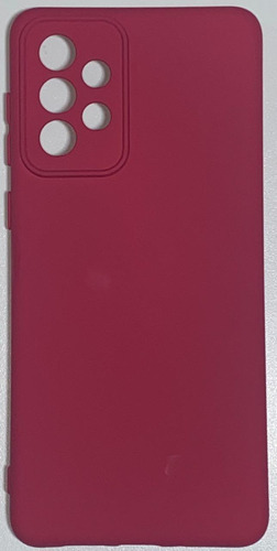 Funda de silicona aterciopelada para Samsung Galaxy A73 6.7, compatible con color vino