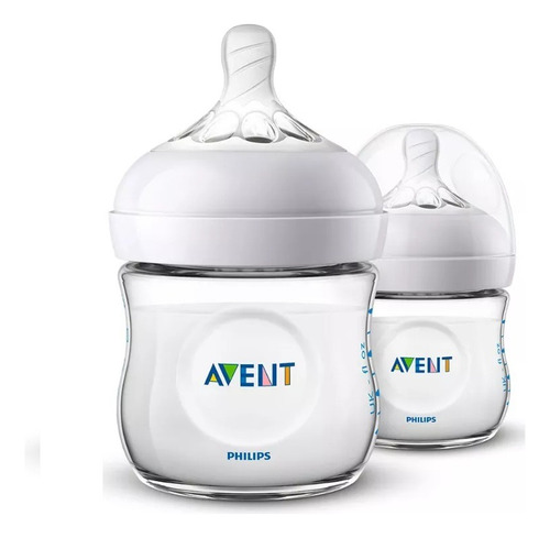 Set Tetero Natural Recién Nacidos 4 Onzas X2 Philips Avent 