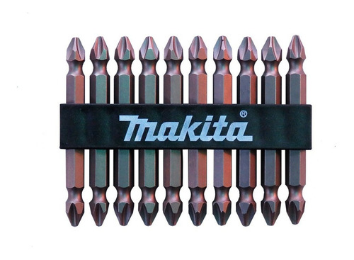 Imagen 2 de 5 de 10 Puntas Atornilladoras Dobles Makita Ph2 X 65 Mm D-35047
