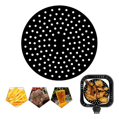 Tapete De Silicone Protetor Air Fryer Fritadeira Não Gruda