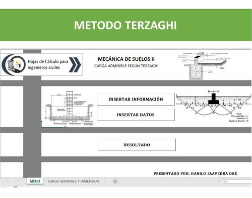Elaboración De Plantillas Para Calculo De Mecánica De Suelos