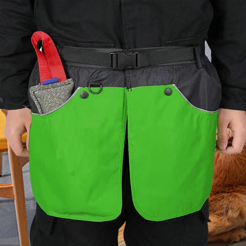 Delantal De Entrenamiento Para Perros Con Bolsillos, Verde