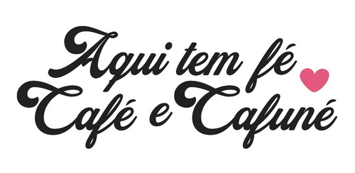 Imagem 1 de 2 de Adesivo Parede Quarto Fé, Café E Cafuné