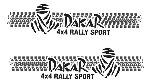 Kit Adesivo Faixa Lateral Troller Dakar 2013 Fl006