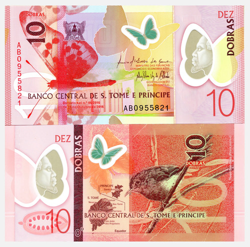 Santo Tomé Y Príncipe - 10 Dobras - Año 2016