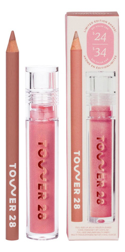 Line + Shine Lip Liner And Lip Gloss Set Tower 28