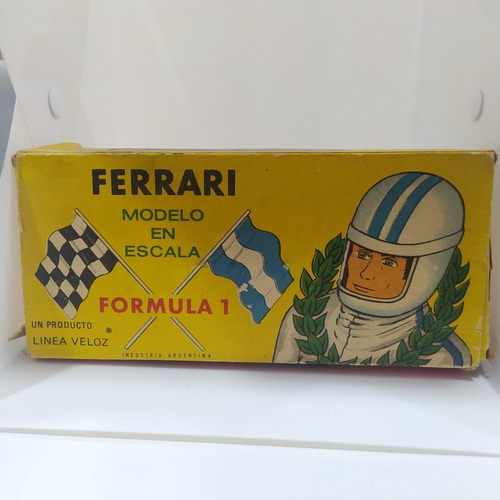 Antiguo Ferrari F1 Línea Veloz Industria Argentina Caja Orig