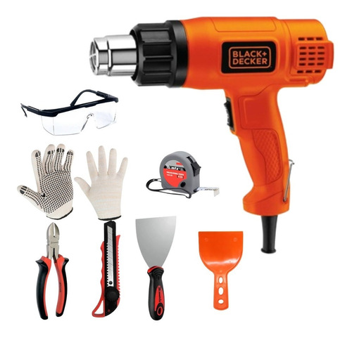 Soprador Termico Hg1500 110v Black E Decker + 7 Acessorios