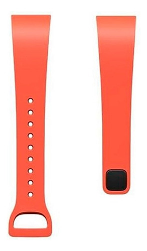 Pulsera de silicona para pulsera inteligente Mi Band 4c, color naranja, talla U