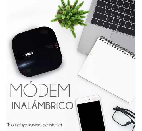 Modem portátil inalámbrico Punto Acceso Wifi Internet 4g Skyroam Simo E1 Refurbished Color Negro