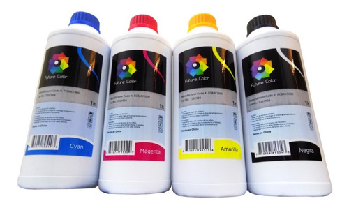 Imagen 2 de 5 de 4 Tinta Litro Uso Dye Epson Hp Brother Canon 1 Por Color