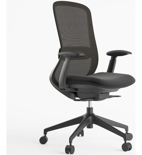 Silla Oficina Ergonomica Negra Para Escritorio Home Office__