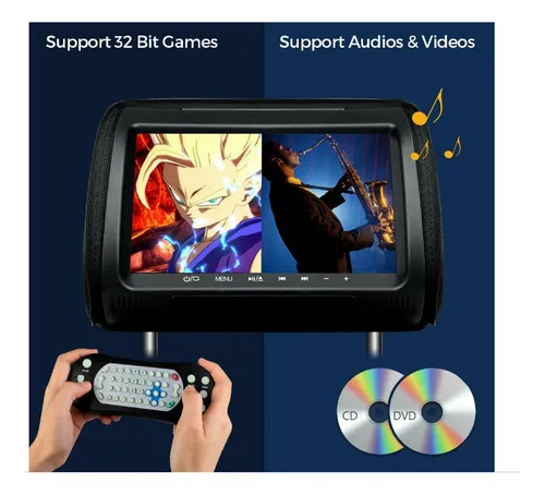 Cabeceras Pantalla 9 Full Hd Touch Dvd Juegos Usb Sd Hdmi