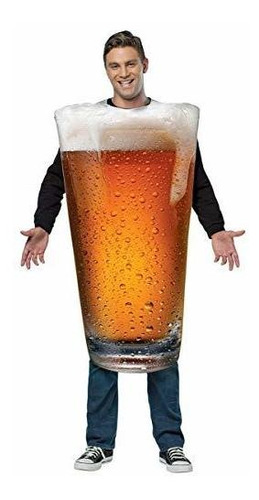 Rasta Imposta Men's Get Real Beer Pint, Gold, One Size.
