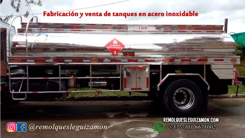 Tanque En Acero Inoxidable, Trailer, Cama Baja, Fabricación