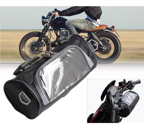 Bolsa Delantera De Motocicleta Impermeable Moto Manillar Mot